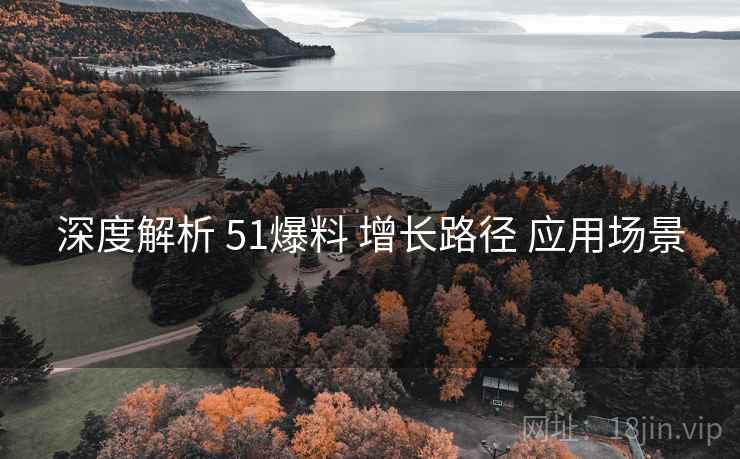 深度解析 51爆料 增长路径 应用场景 深度解析 51爆料 增长路径 应用场景